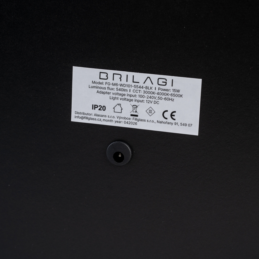 BRILAGI - Miroir de maquillage LED à intensité variable CALIFORNIA LED/22W/230V 3000/4000/6500K 58 x 43 cm blanc