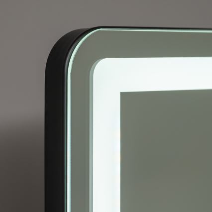BRILAGI - Miroir de maquillage LED dimmable CALIFORNIA LED/25W/230V 3000/4000/6500K 55x44 cm noir