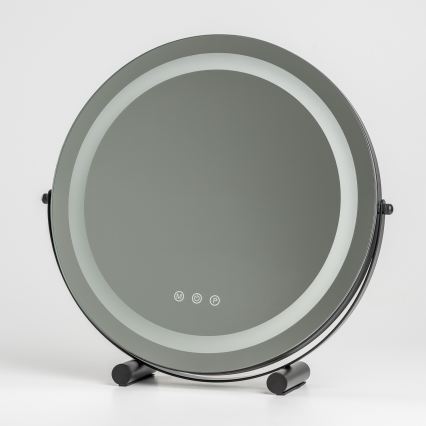 BRILAGI - Miroir de maquillage LED dimmable CALIFORNIA LED/17W/230V 3000/4000/6500K Ø 42 cm noir
