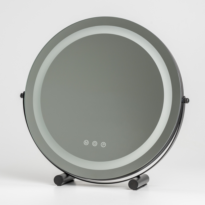 BRILAGI - Miroir de maquillage LED dimmable CALIFORNIA LED/17W/230V 3000/4000/6500K Ø 42 cm noir