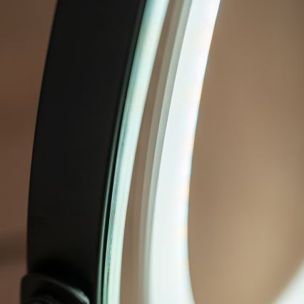 BRILAGI - Miroir de maquillage LED dimmable CALIFORNIA LED/17W/230V 3000/4000/6500K Ø 42 cm noir