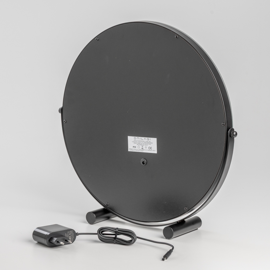 BRILAGI - Miroir de maquillage LED dimmable CALIFORNIA LED/17W/230V 3000/4000/6500K Ø 42 cm noir