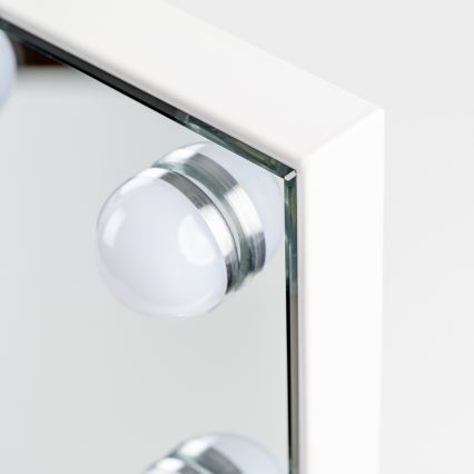 BRILAGI - LED miroir de maquillage à intensité réglable HOLLYWOOD LED/15W/230V CCT + 2x USB 55x77 cm blanc