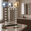BRILAGI - Miroir de maquillage LED à intensité variable HOLLYWOOD LED/15W/230V CCT + 2x USB 55x77 cm noir