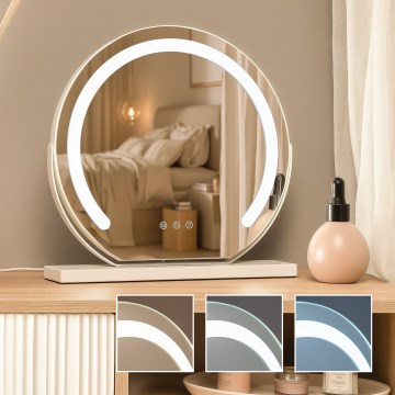 BRILAGI - Miroir de maquillage LED dimmable CALIFORNIA LED/14W/230V 3000/4000/6500K 41x40 cm blanc