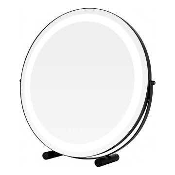 Brilagi - Miroir de maquillage LED dimmable FLORIDA LED/17W/230V 3000/4000/6500K Ø 42 cm noir