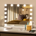BRILAGI - Miroir de maquillage LED dimmable HOLLYWOOD LED/15W/230V CCT + USB blanc