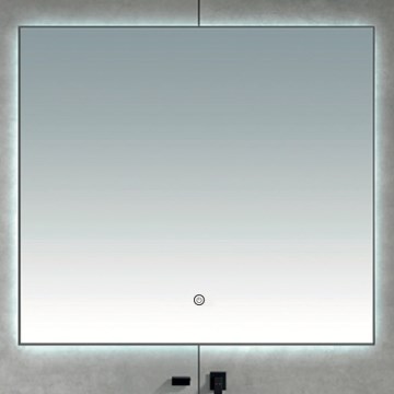 Brilagi - Miroir de salle de bains LED DESIO LED/24W/230V 60x60 cm argenté IP44 IRC 90 dimmable + CCT