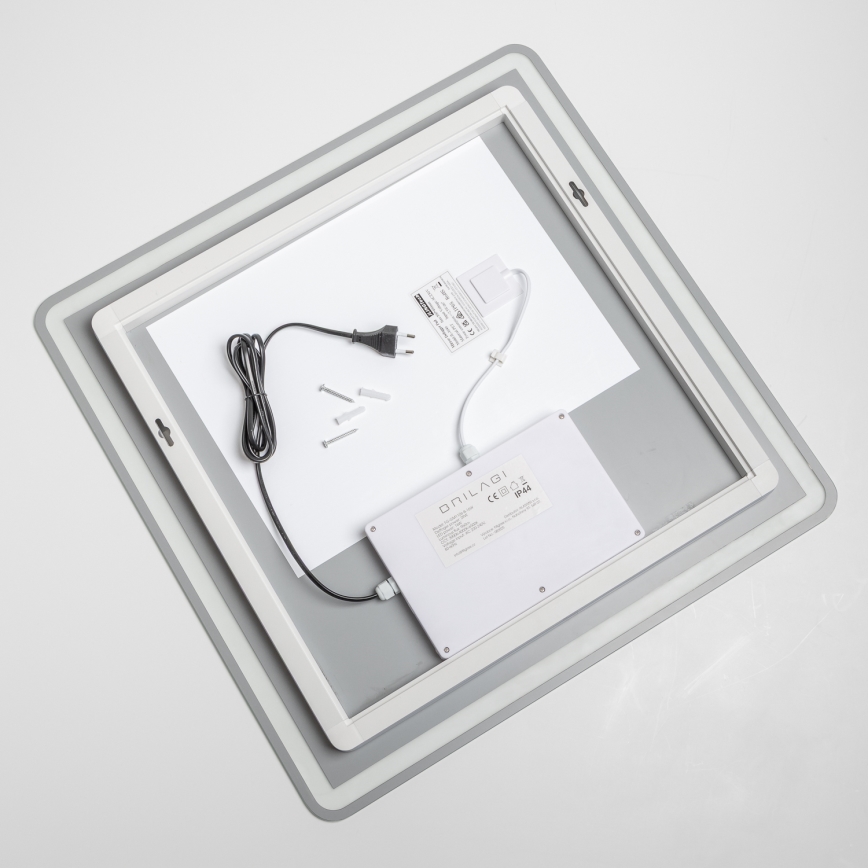 Brilagi - Miroir chauffant LED pour salle de bains BELLA LED/16W/230V 60x60 cm IP44 IRC 90 dimmable + CCT (température de couleur réglable)