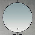 Brilagi - Miroir de salle de bains LED NOVARA LED/19W/230V Ø 60 cm noir IP44 CRI 90 dimmable + CCT