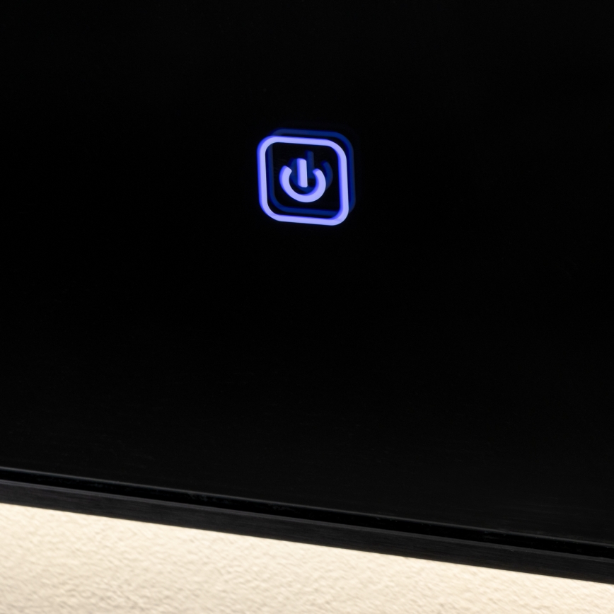 Brilagi - Miroir LED pour salle de bains SUELLO LED/24W/230V 60x60 cm noir IP44 IRC 90 dimmable + CCT