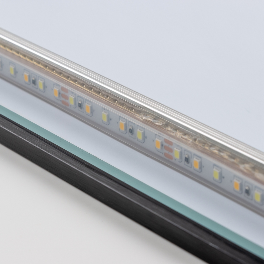 Brilagi - Miroir LED pour salle de bains SUELLO LED/24W/230V 60x60 cm noir IP44 IRC 90 dimmable + CCT