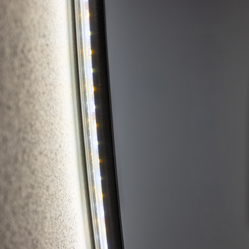 Brilagi - Miroir LED pour salle de bains VENA BLACK, LED 32W/230V, Ø 100 cm, IP44, IRC 90, dimmable + CCT