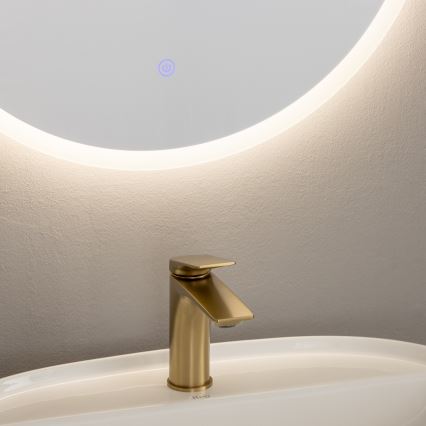 Brilagi - Miroir LED pour salle de bains BERNATE LED/19W/230V Ø 60 cm argenté IP44 IRC 90 dimmable + CCT