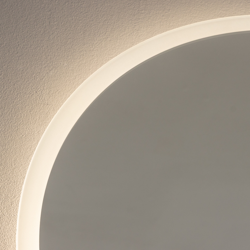 Brilagi - Miroir LED pour salle de bains BERNATE LED/19W/230V Ø 60 cm argenté IP44 IRC 90 dimmable + CCT