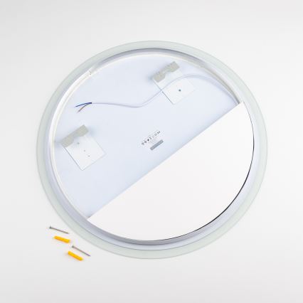 Brilagi - Miroir LED pour salle de bains BERNATE LED/19W/230V Ø 60 cm argenté IP44 IRC 90 dimmable + CCT