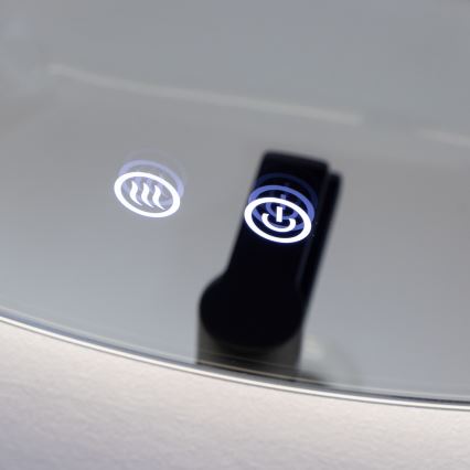 Brilagi - Miroir chauffant LED de salle de bains DEMI ECO LED/12W/230V Ø 60 cm IP44 IRC 90 dimmable + CCT