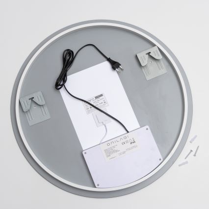 Brilagi - Miroir chauffant LED de salle de bains DEMI ECO LED/12W/230V Ø 60 cm IP44 IRC 90 dimmable + CCT