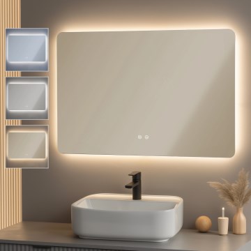 Brilagi - Miroir LED chauffant pour salle de bains DIANA LED/20W/230V 60x90 cm IP44 IRC 90 dimmable + CCT