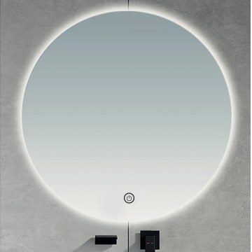 Brilagi - Miroir LED de salle de bain LUNA LED/26W/230V Ø 80 cm IP44 CRI 90 dimmable + CCT