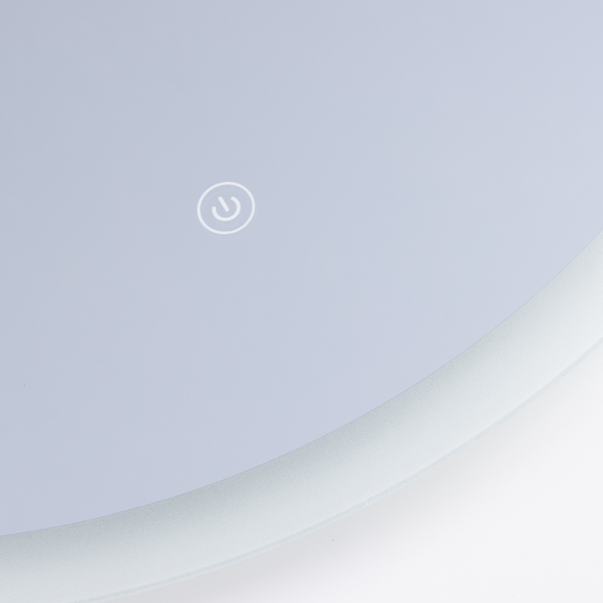 Brilagi - Miroir de salle de bains LED CUNEO 19 W / 230 V, Ø 60 cm, IP44, IRC 90, dimmable avec CCT réglable