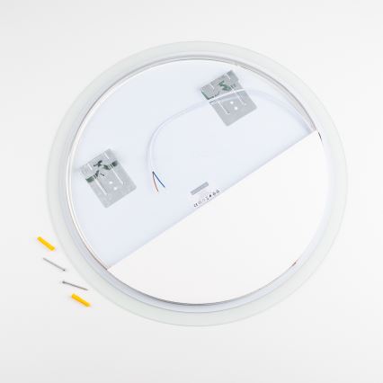 Brilagi - Miroir de salle de bains LED CUNEO 19 W / 230 V, Ø 60 cm, IP44, IRC 90, dimmable avec CCT réglable