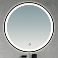 Brilagi - Miroir LED pour salle de bains ASTI LED/19W/230V Ø 60 cm noir IP44 CRI 90 dimmable + CCT