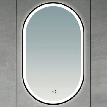 Brilagi - Miroir LED pour salle de bains CANZO LED/25W/230V 50x80 cm noir IP44 IRC 90 dimmable + CCT