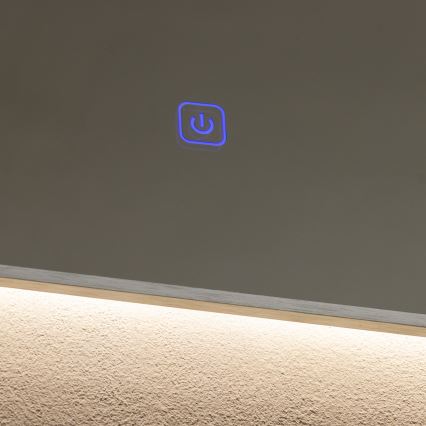 Brilagi - Miroir LED de salle de bains DESIO LED/30W/230V 60x90 cm argenté IP44 IRC 90 dimmable + CCT