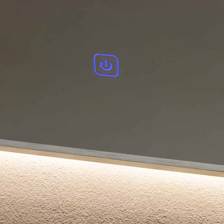 Brilagi - Miroir LED de salle de bains DESIO LED/30W/230V 60x90 cm argenté IP44 IRC 90 dimmable + CCT