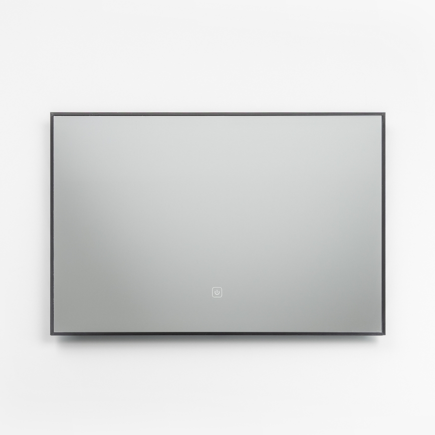 Brilagi - Miroir de salle de bains LED SUELLO LED/20W/230V 40x60 cm noir IP44 IRC 90 dimmable + réglage CCT
