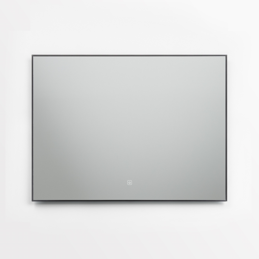 Brilagi - Miroir de salle de bains LED SUELLO LED/28W/230V 60x80 cm noir IP44 IRC 90 dimmable + CCT