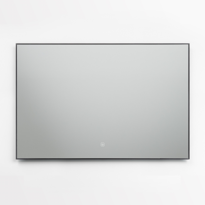 Brilagi - Miroir LED de salle de bains SUELLO LED/30W/230V 60x90 cm noir IP44 IRC 90 dimmable + CCT