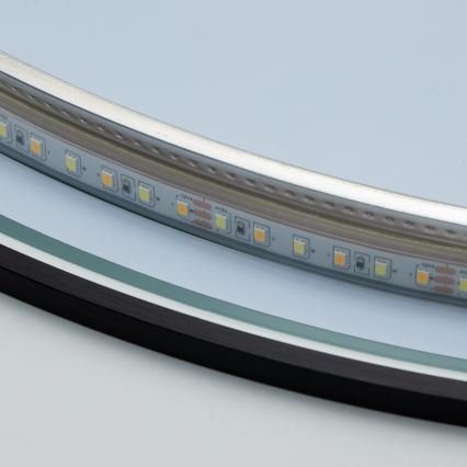 Brilagi - Miroir LED pour salle de bains VENA BLACK LED/19W/230V Ø 60 cm IP44 IRC 90 dimmable + CCT