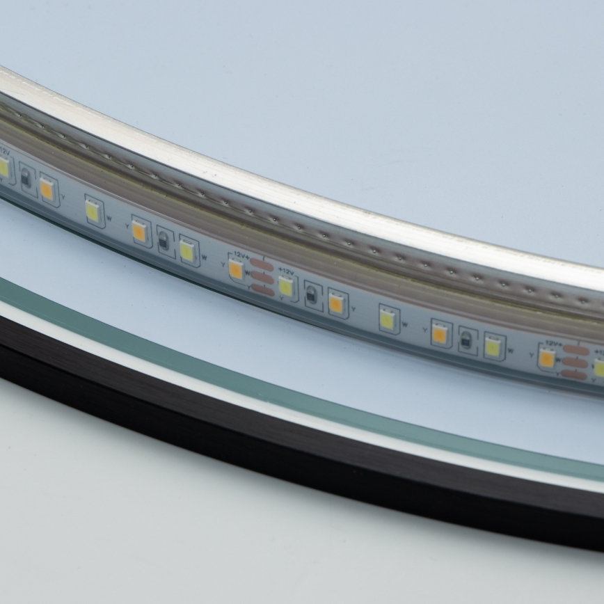 Brilagi - Miroir LED pour salle de bains VENA BLACK LED/19W/230V Ø 60 cm IP44 IRC 90 dimmable + CCT