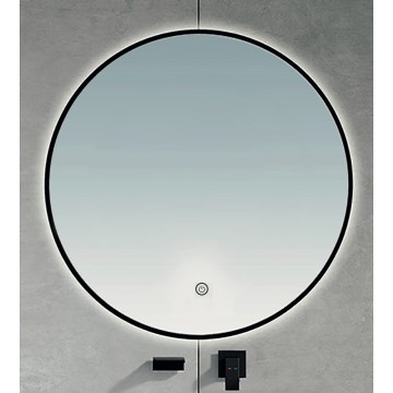 Brilagi - Miroir LED pour salle de bains VENA BLACK LED/26W/230V Ø 80 cm IP44 CRI 90 dimmable + CCT