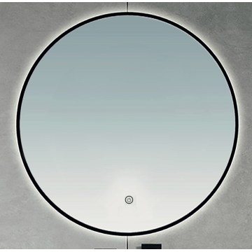 Brilagi - Miroir LED pour salle de bains VENA BLACK, LED 32W/230V, Ø 100 cm, IP44, IRC 90, dimmable + CCT