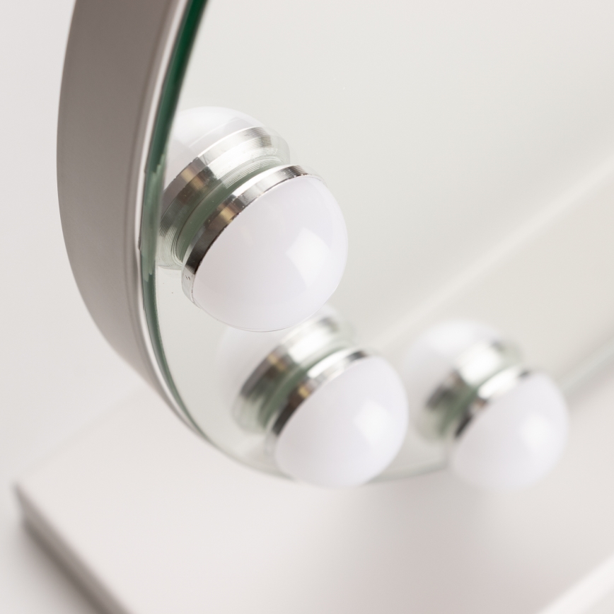 Brilagi - Miroir de maquillage LED dimmable HOLLYWOOD LED/12W/230V 3000/4000/6500K
