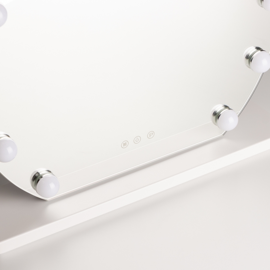 Brilagi - Miroir de maquillage LED dimmable HOLLYWOOD LED/12W/230V 3000/4000/6500K