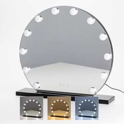 Brilagi - Miroir de maquillage LED dimmable HOLLYWOOD LED/12W/230V 3000/4000/6500K