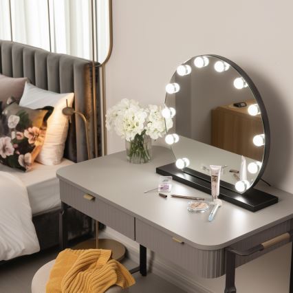 Brilagi - Miroir de maquillage LED dimmable HOLLYWOOD LED/12W/230V 3000/4000/6500K