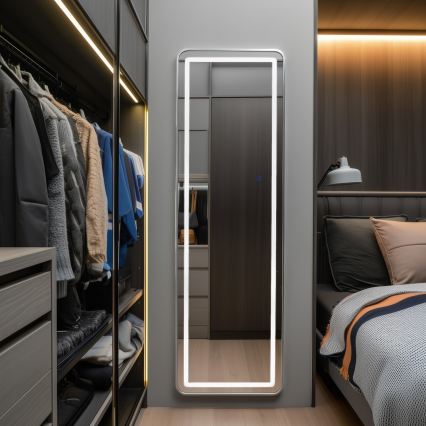 Brilagi - Miroir sur pied BELLEZA LED/42W/230V 160x50 cm IP44 IRC 90 dimmable + CCT