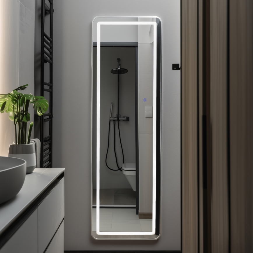 Brilagi - Miroir sur pied BELLEZA LED/42W/230V 160x50 cm IP44 IRC 90 dimmable + CCT
