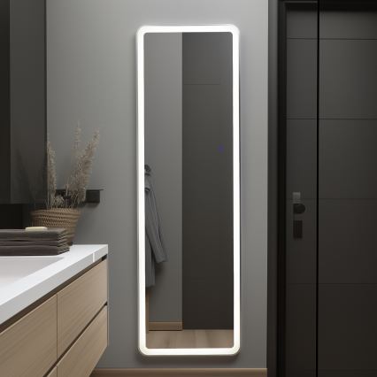 Brilagi - Miroir sur pied ELEGANZA LED/42W/230V 160x50 cm IP44 IRC 90 dimmable + CCT