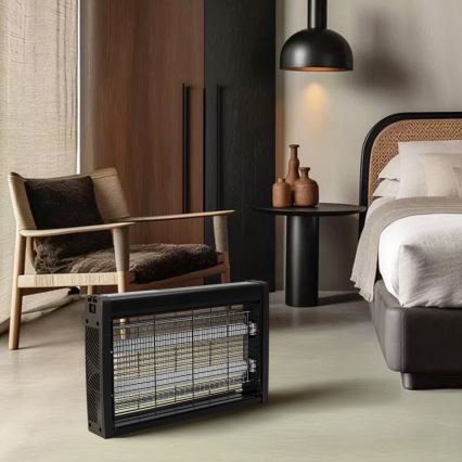Brilagi - Piège électrique à insectes 2x UV / 10 W / 230 V pour 60 m², noir