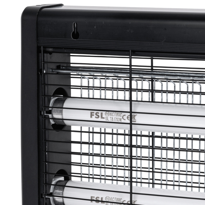 Brilagi - Piège électrique à insectes 2x UV / 10 W / 230 V pour 60 m², noir