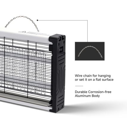 Brilagi - Piège électrique à insectes 2xUV/18W/230V 100 m2