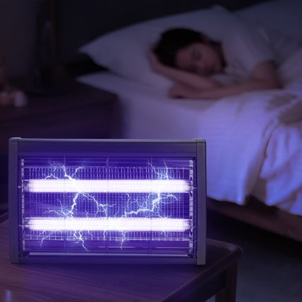 Brilagi - Piège électrique à insectes 2xUV/18W/230V 100 m2