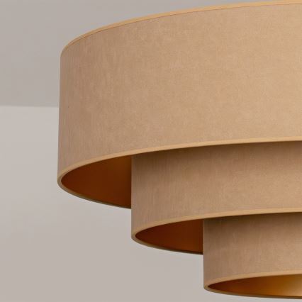 Brilagi - Plafonnier à fixation apparente LUNETA 3xE27/60W/230V Ø 80 cm beige/doré