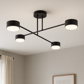 Brilagi - Plafonnier à fixation en surface MONO 4xGX53/12W/230V noir